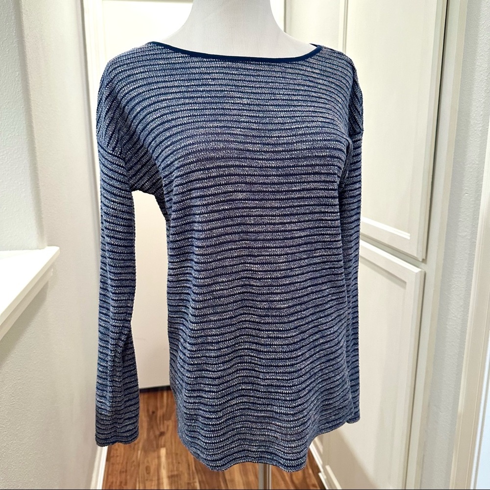 Lou & Gray Navy Striped Shirt